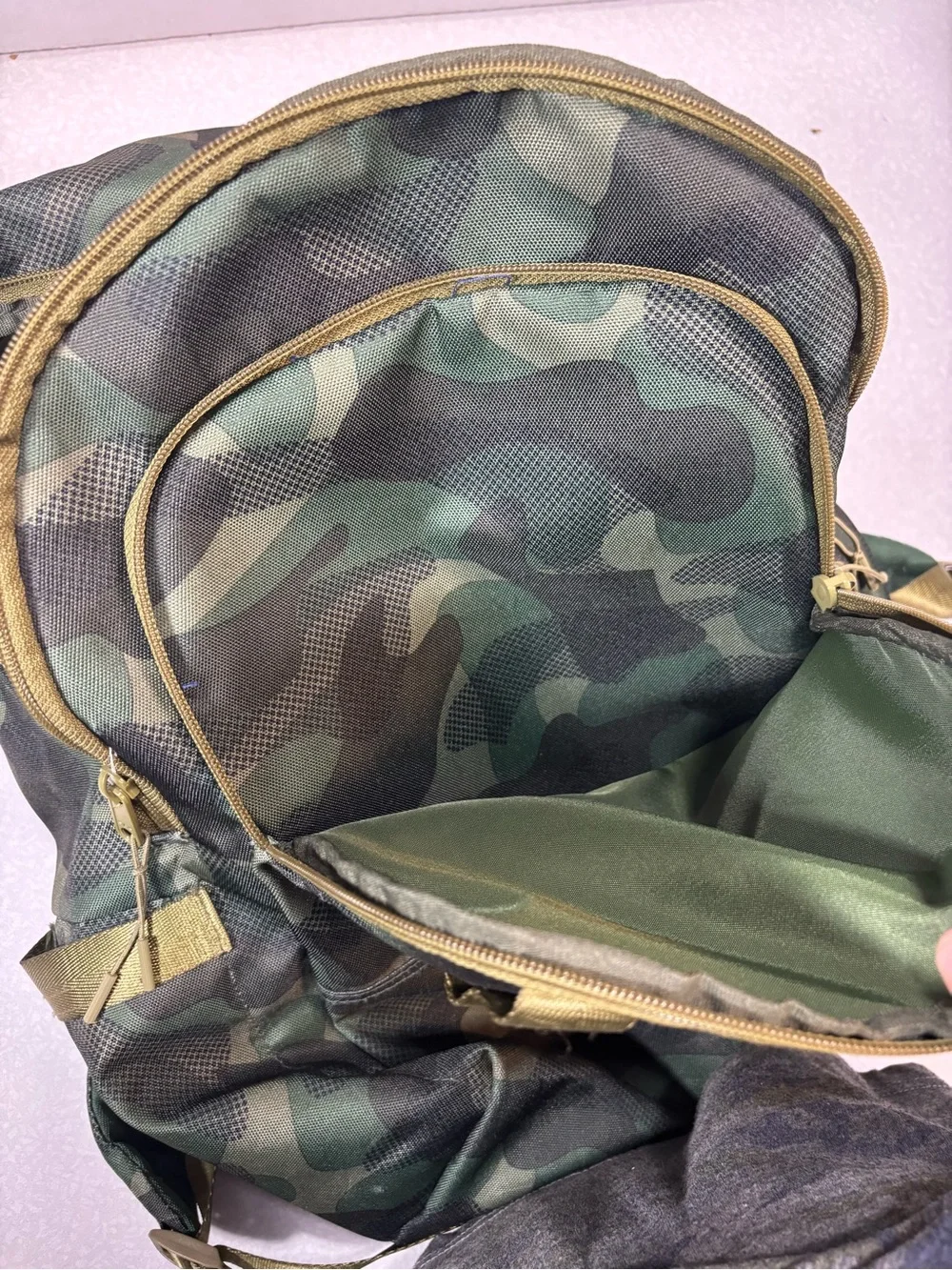 Camouflage Green Backpack 100% Recyclable